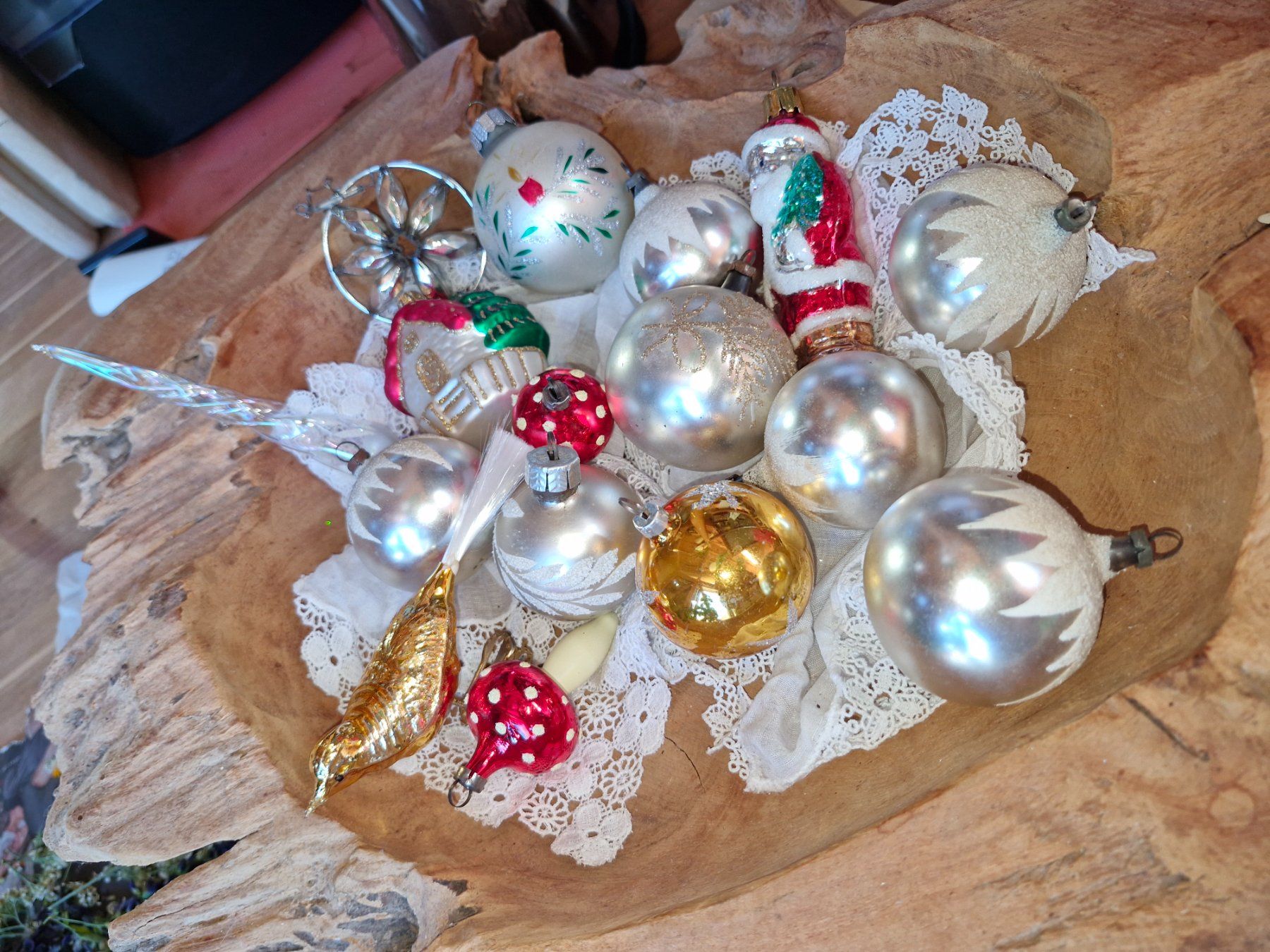 Toutes les décorations: alter Christbaumschmuck – D'occasion à Guarda par rue_bpd7