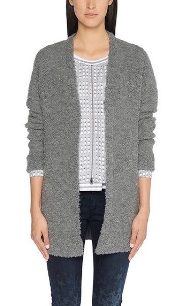 Marc Cain Giacche: MARC CAIN Strickjacke mit Strukturmuster – Nuovo (secondo la descrizione) da Buchs-ZH venduto da Frauenkleidermarkt