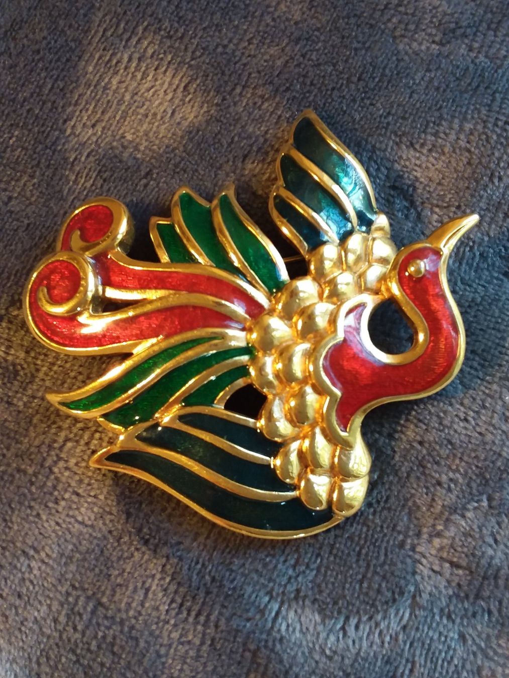 Broschen & Nadeln: Originale LANVIN PARIS vergoldete Email Brosche 80er – Gebraucht aus Zürich von helsan 9