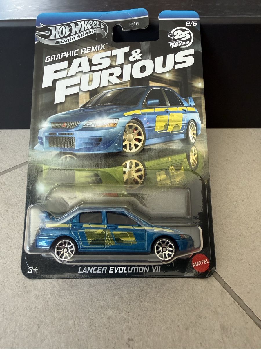 Hot Wheels Modellautos: Hot Wheels - Lancer Evolution VII Fast & Furious Silver – Neu und originalverpackt aus Yvorne von AutoCollectionneur