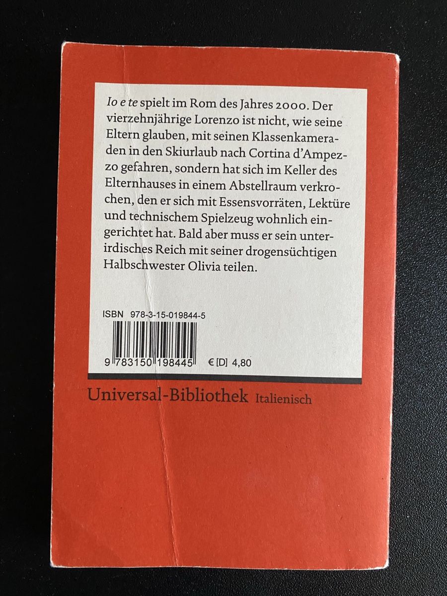 Libri: Reclam Io e te – Usato da Samedan venduto da alwi_611 1