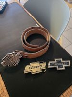 Vintage Ledergürtel – Harley-Davidson, Chevrolet & Chevy