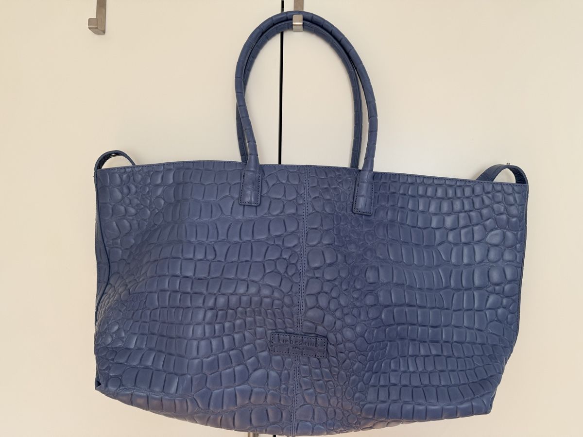Liebeskind Borse da donna: Liebeskind Shopper in Kroko blau – Usato da Eglisau venduto da Nic1906