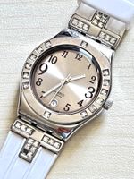 Elegante Swatch Damenuhr mit Zirkonia
