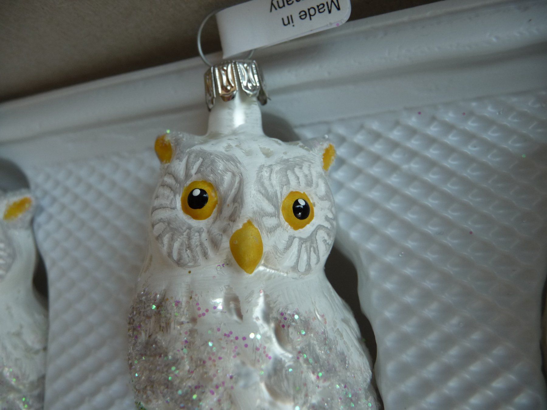 Tutte le decorazioni: 3 Eulen Eule Vogel Christbaumschmuck – Nuovo e nell'imballaggio originale da Alpnach Dorf venduto da marvo 7