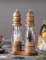 Elegantes Salz- & Pfeffermühlenset aus Holz