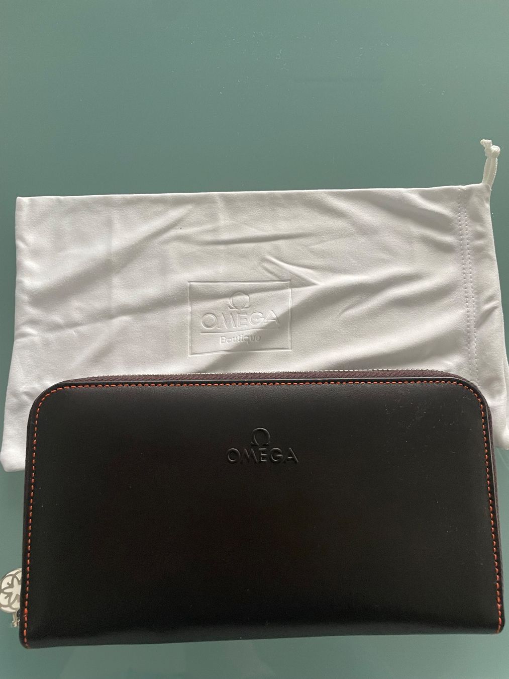 Portamonete: OMEGA Brieftasche, Braun/Orange – Nuovo e nell'imballaggio originale da Zuzwil SG venduto da Skotm 2