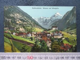 GOTTHARDBAHN-STRECKE WASSEN UND WINDGÄLLE URI AK