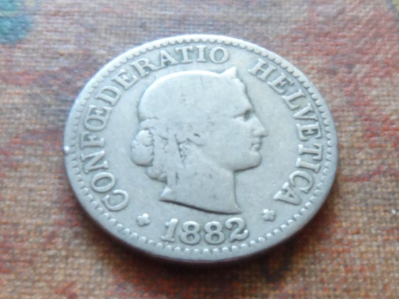 Tutti le monete: 10 Rp. 1882  (A) – Usato da Romanel-sur-Lausanne venduto da Swift13