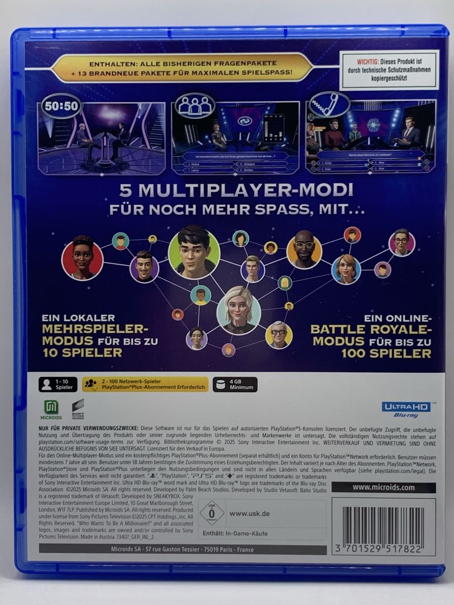 Sony Spiele: Wer wird Millionär - PS5 – Gebraucht aus Ostermundigen von RG-Collector 1