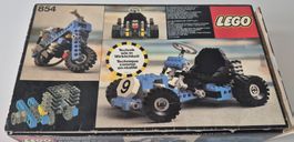 LEGO Technic 854 Motorrad und Go-Kart Teile und OVP