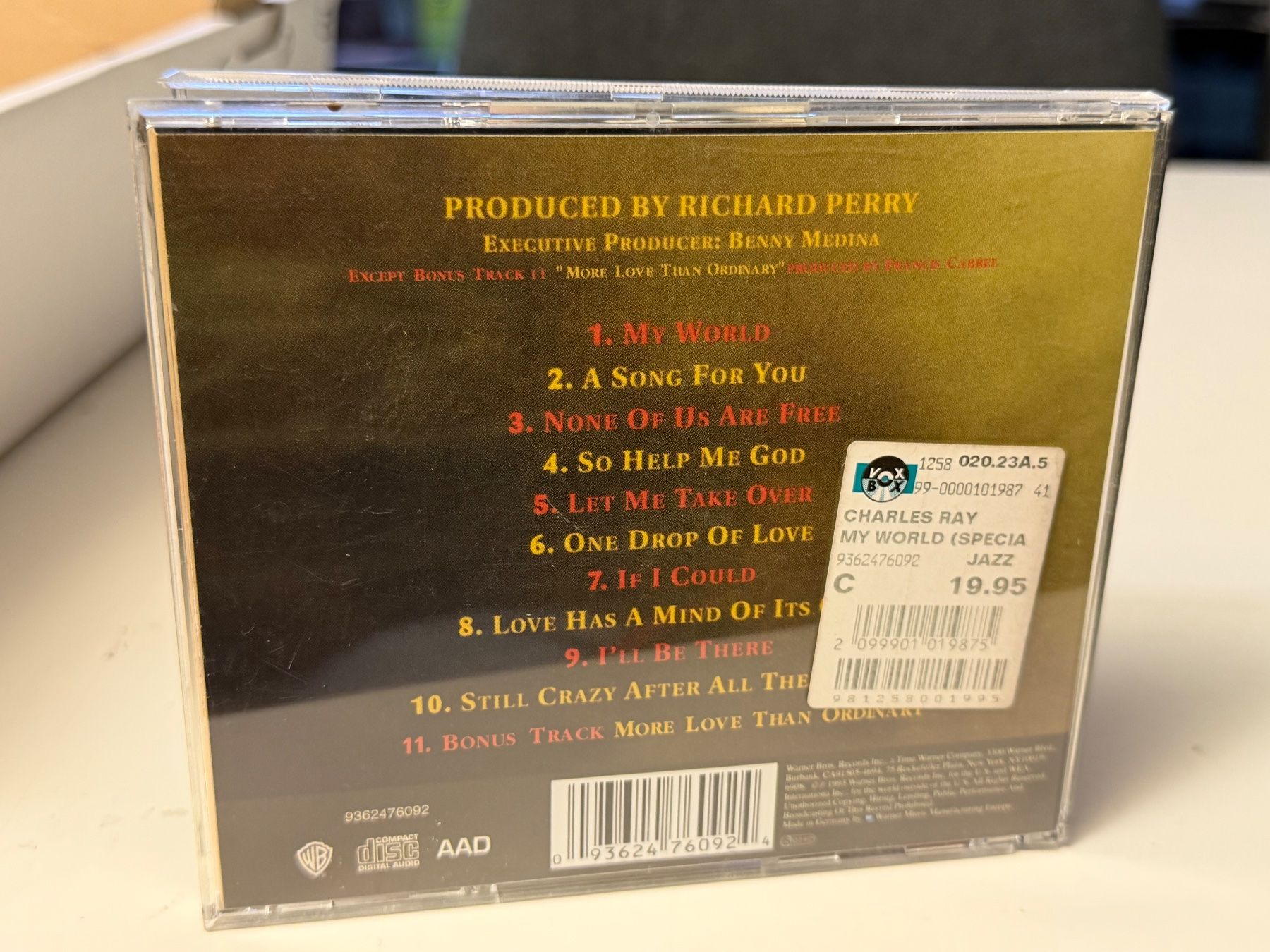 CD: Ray Charles - My World - HB21B – Usato da Küsnacht ZH venduto da Jazztilldawn 1