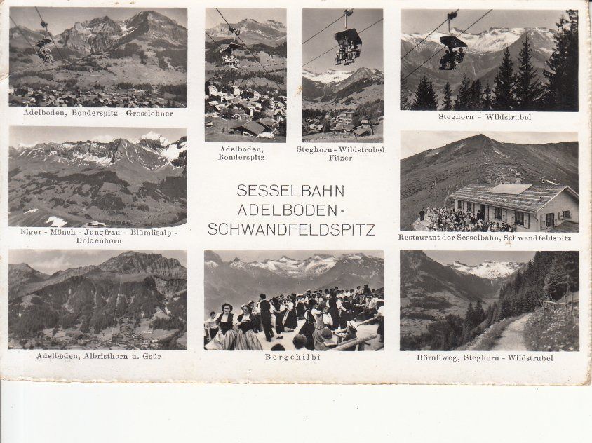 Cartoline postali: Adelboden Schwandfeldspitz ca. 1950 – Usato da Bürglen TG venduto da StampGraf