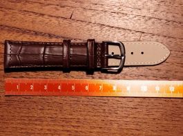 20mm Bracelet de montre en cuir