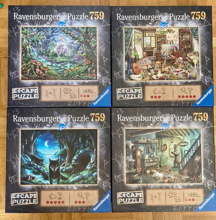 Ravensburger Escape Puzzles 4 Stück Kaufen auf Ricardo