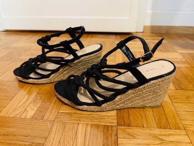 Damenschuhe: Chaussures escarpins espadrilles compensées noires Taille 40 – Neu (gemäss Beschreibung) aus Lausanne von Magic1900 2