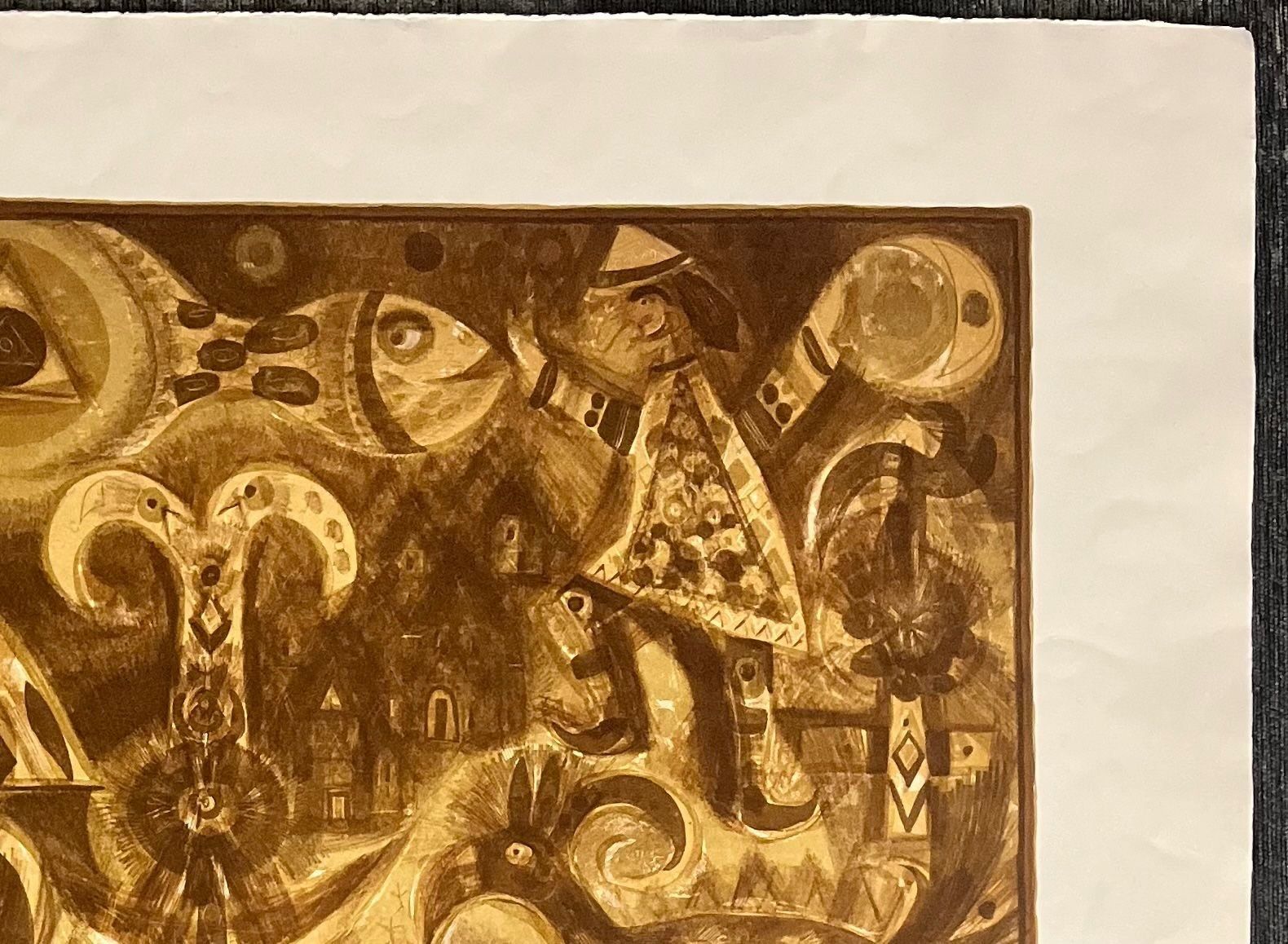 Grafica & Litografie: HANS RUDOLF STRUPLER GROSSE LITHOGRAPHIE SIGNIERT NUMMERIERT – Usato da Gersau venduto da kunst-online 5