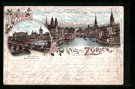 Litho Zürich, Gesamtansicht, Bahnhofsbr