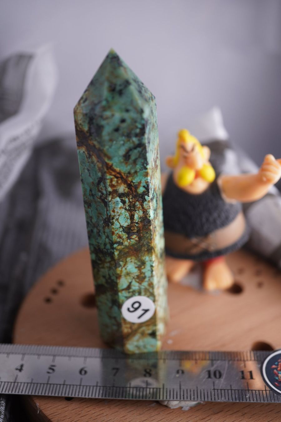 Minerali & Pietre curative: Türkis        Spitze  ca  95mm x  25mm – Nuovo e nell'imballaggio originale da Eschenbach SG venduto da topstone 1