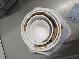 Schüssel Set 3-teilig weiss in gutem Zustand