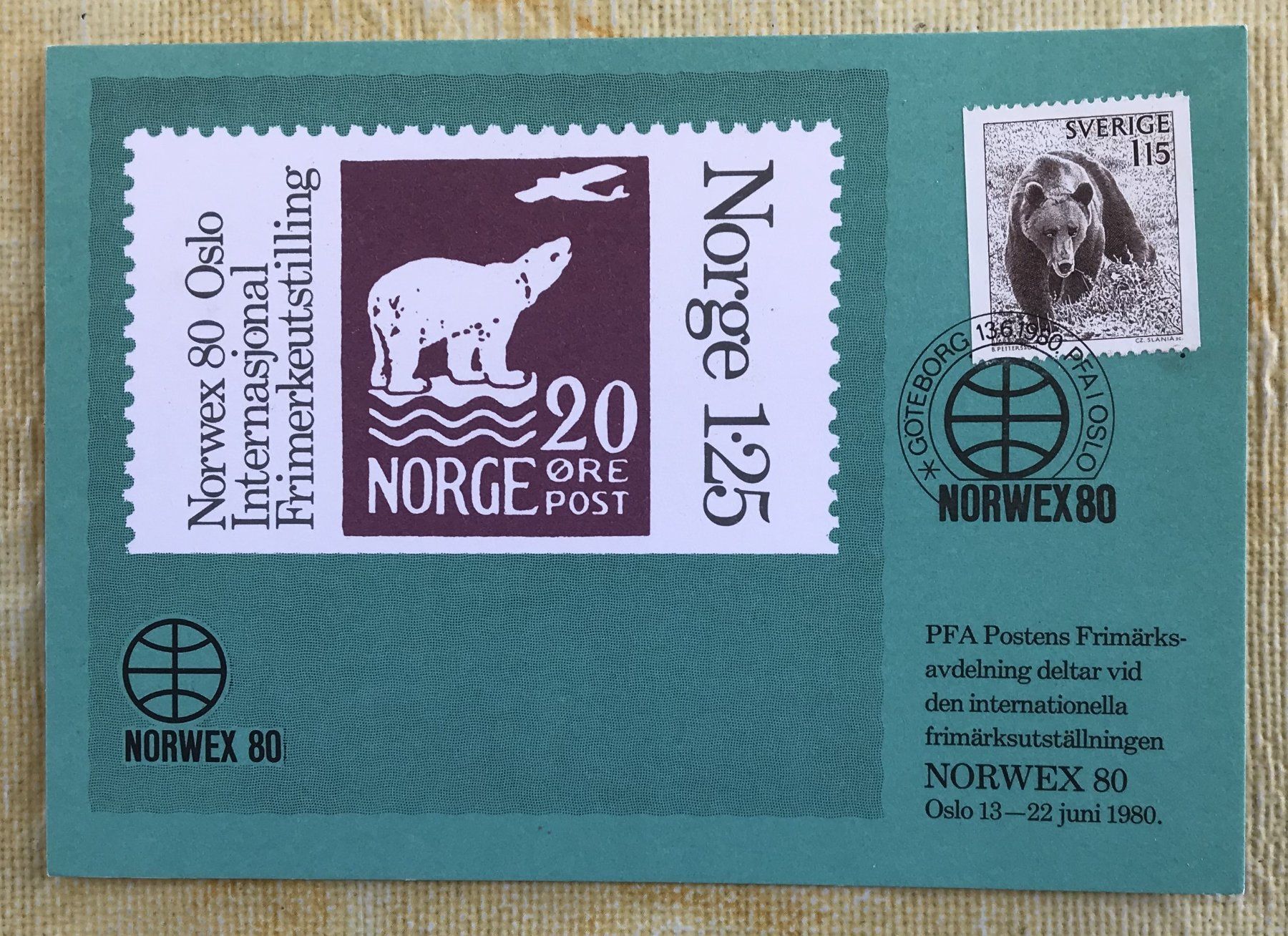 Tutti i francobolli: BILDPOSTKARTE NORWE80 SVERIGE – Usato da Ostermundigen venduto da Kari1937