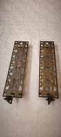 2x Vintage Wandkerzenhalter Schweden Chromstahl Design