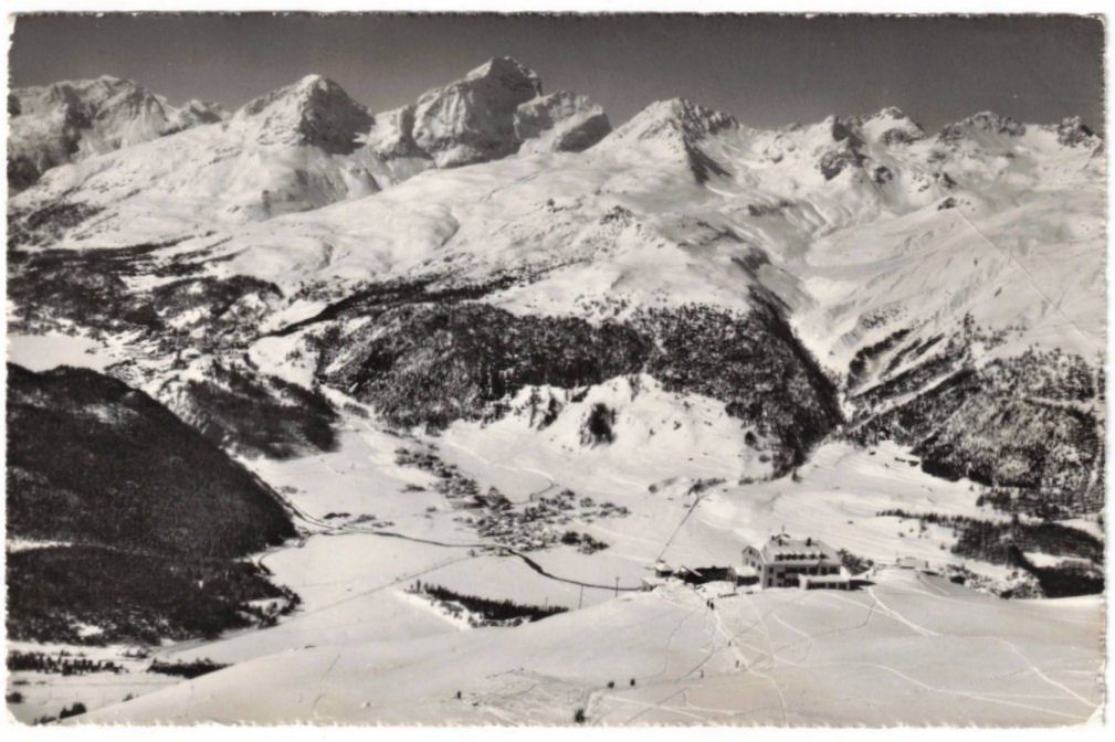 Cartoline postali: St. Moritz - Standseilbahn Muottas Muragl Bergstation – Usato da Binningen venduto da Mountainrider