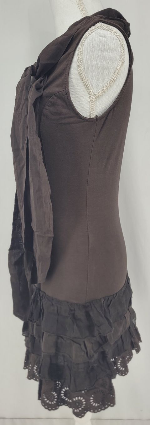 Vestiti: ROBE BRUNE VOLANT taille S – Usato da Lausanne venduto da PlusValue_Lausanne 2