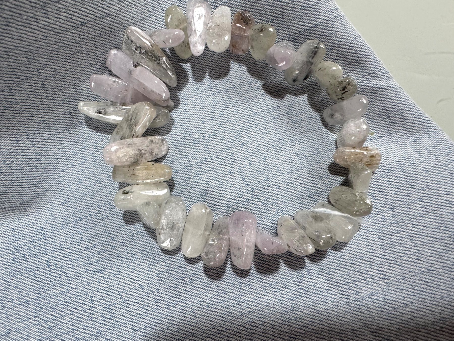 Bracelets: Kunzite  Armband.   elast    TOP!!!    exclusiv   modern – Neuf avec emballage d'origine à Leuggern par gemshow 6