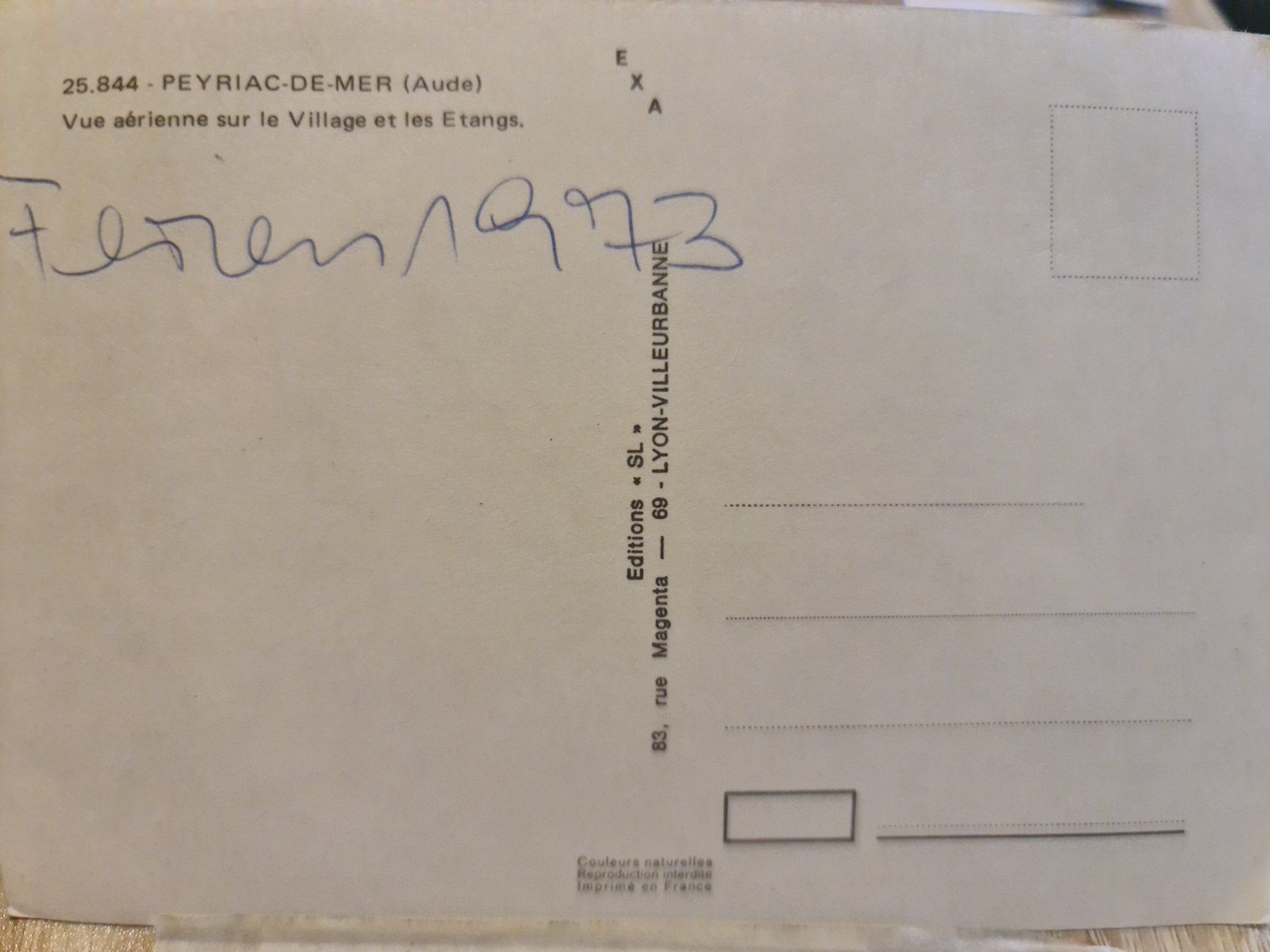 Cartoline postali: Ansichtskarte Peyriac de Mer – Usato da Dintikon venduto da Vexi 1