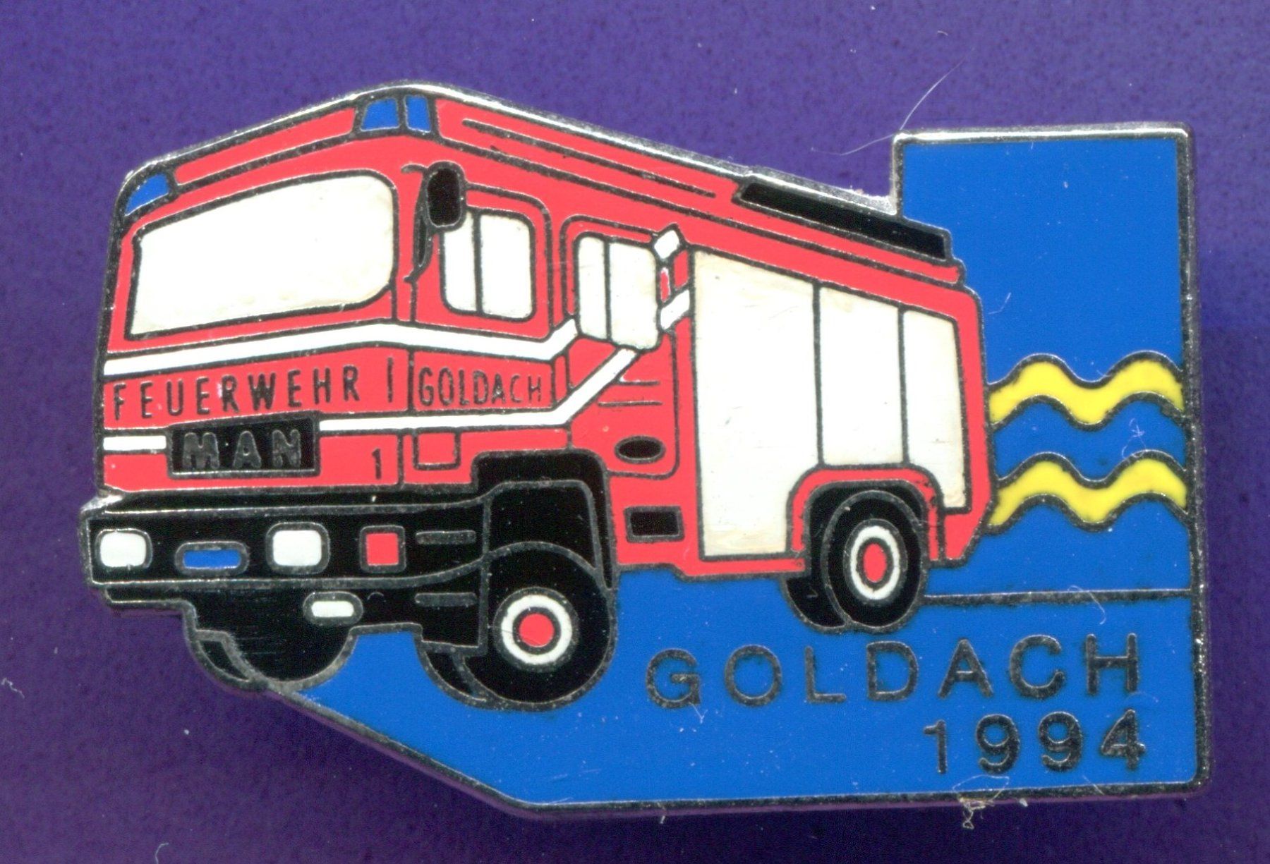 Placchette & Badge: Feuerwehrauto  MAN  Goldach  1994 – Usato da Winterthur venduto da Sammleroase