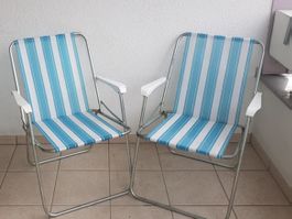 super leichte Campingstühle Strandstuhl je 2.6kg Top Zustand
