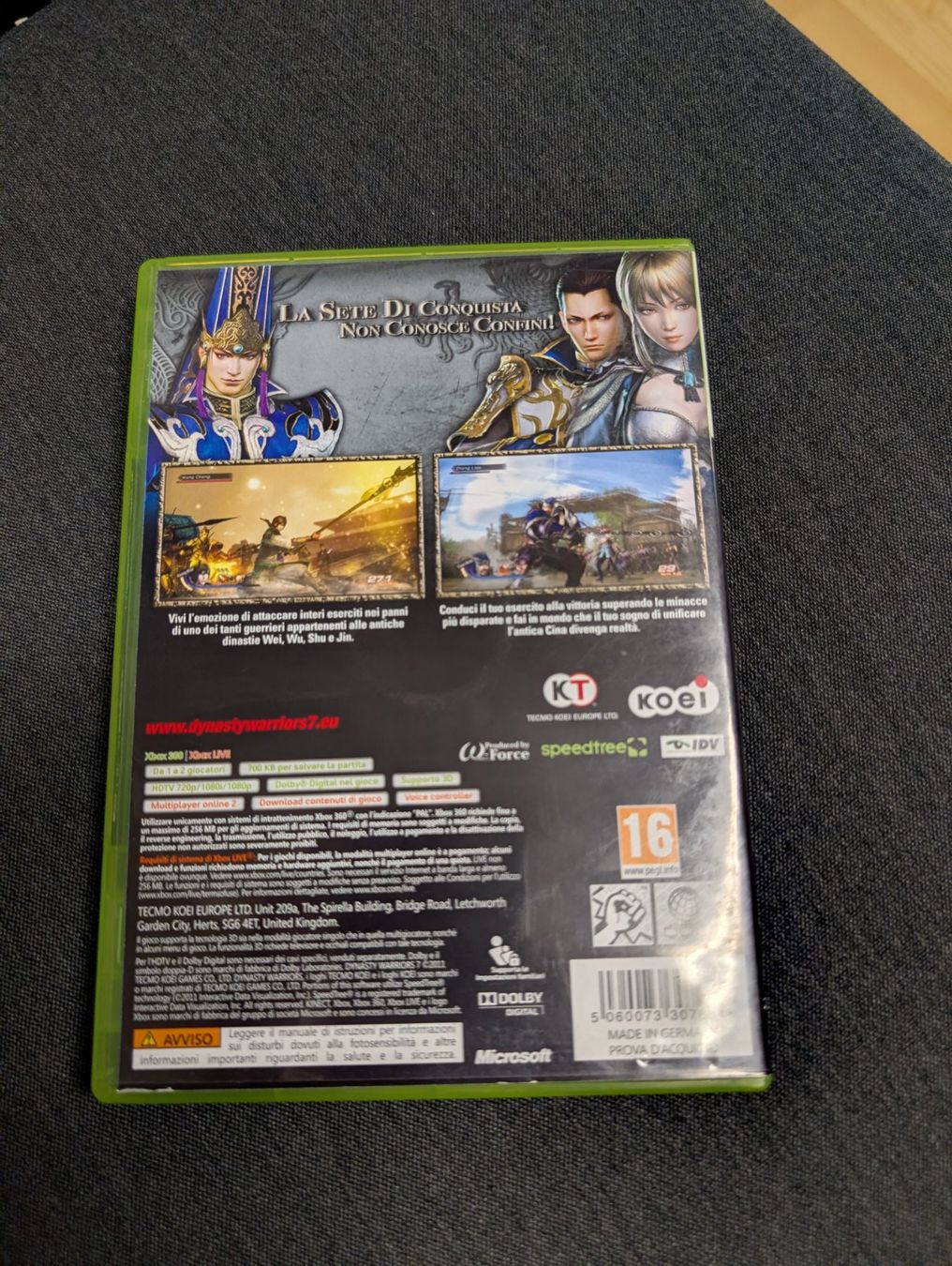 Giochi: Dynast warriors 7 Microsoft Xbox 360 – Usato da Giubiasco venduto da Ticinerd 1