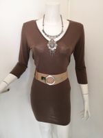 🤩ZARA ELASTISCHER TAILLEN-GÜRTEL BEIGE & SILBERSCHNALLE NEU
