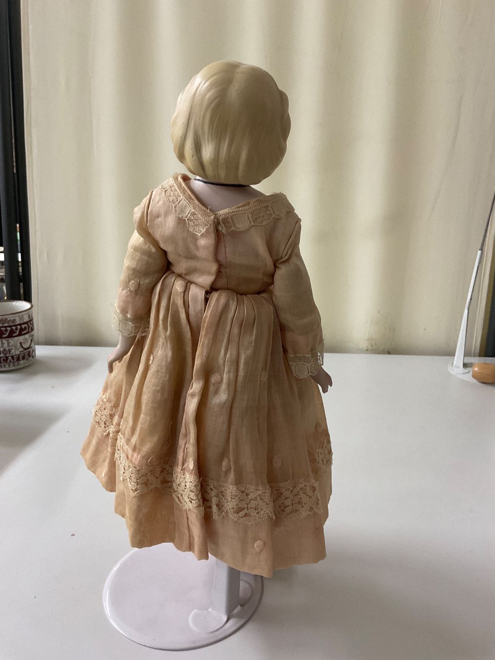 Bambole: Antike Puppe mit Stoffkörper, Länge ca. 35 cm – Usato da Bern venduto da vielerart 3