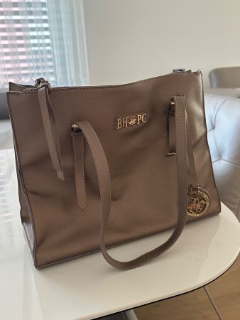 Shopper Tasche Braun Metallisch