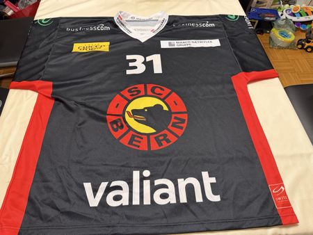 SC Bern Gameworntrikot Junioren Nummer 31 Grösse XL
