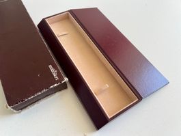 LONGINES vintage long burgundy box + original outerbox