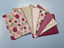 7 pcs tissus patchwork  Vin automne  30x35 cm NEUF