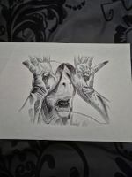 The Pale Man, Labyrinth - Portrait au stylo