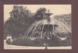 GENEVE - Jardin anglais - Fontaine