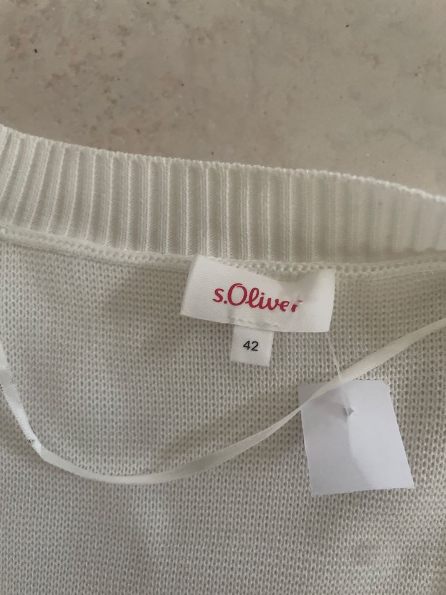 S.Oliver Giacche: Neue s.Oliver Strickjacke, Gr. 42, Gestreift – Nuovo (secondo la descrizione) da Obergerlafingen venduto da cabo4 1