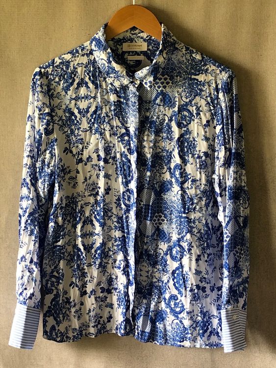 Bluse Deewhy Neuve - Taille 40 - Rayures Lilas Et Blanc - Style Décontracté