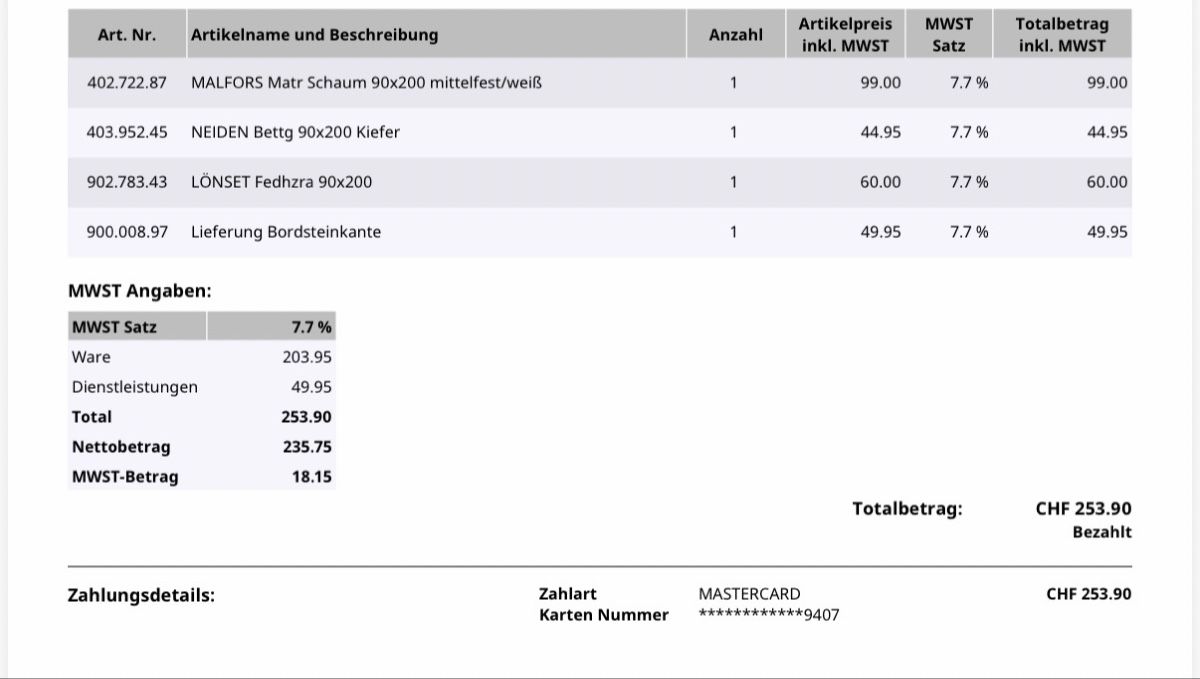 Betten: Bed with Mattress – Gebraucht aus Benglen von ellaellatana 2