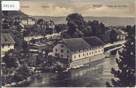 Brugg - Partie an der Aare - Kaserne, Kasino