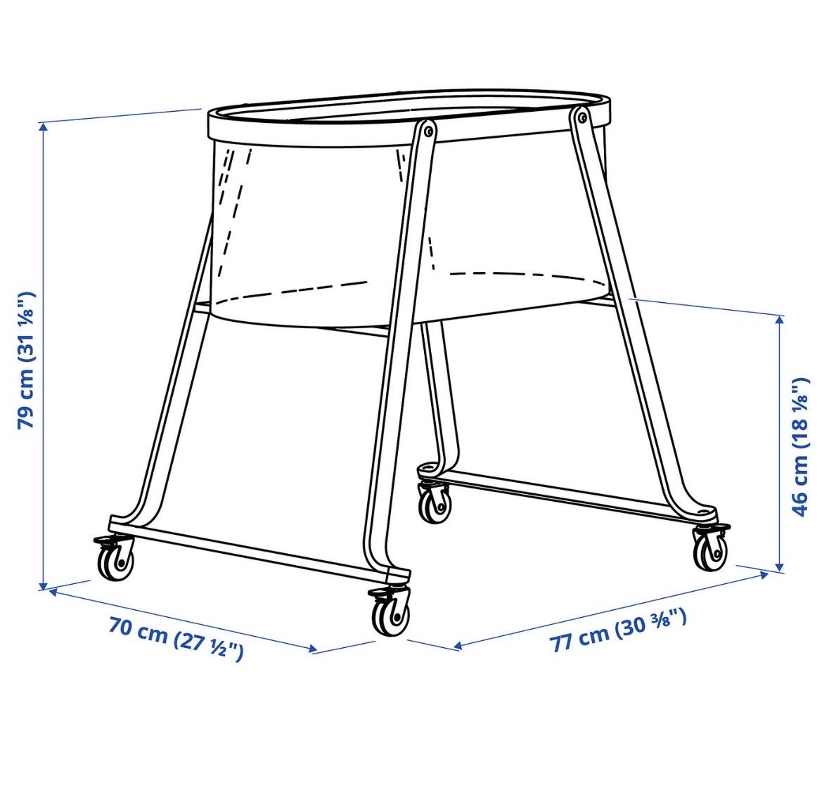 Ikea Culle: Stubenwagen/Beistellbett Ikea Älskvärd – Usato da Baar venduto da saelisilbaer 4