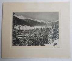 Paul Faiss, Davos. 2 Photographien. Signiert.