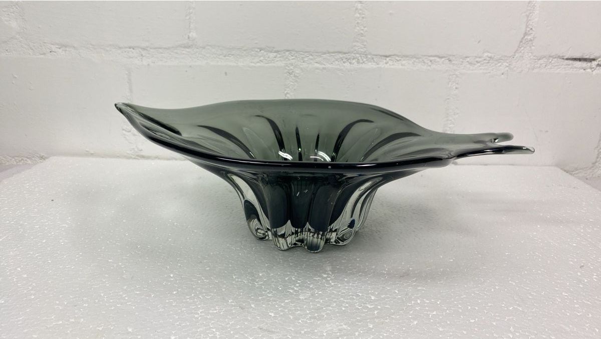 Murano Verres: Glas Schale grau modern Design Deko – D'occasion à sursee par trilli-tralli 1