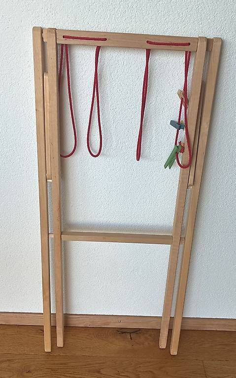 Giocattoli: Kinder-Wäscheständer Puppen-Wäscheständer – Usato da Männedorf venduto da lachen2011 2