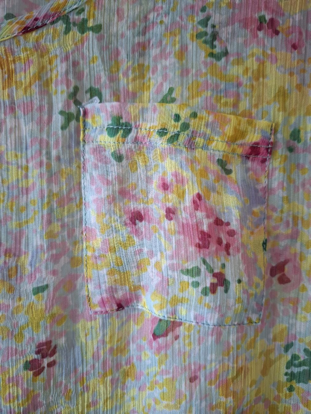 Blusen: herzige Bluse Voilestoff mit Blumen 40 – Gebraucht aus Ennetbaden von Rosen1 4